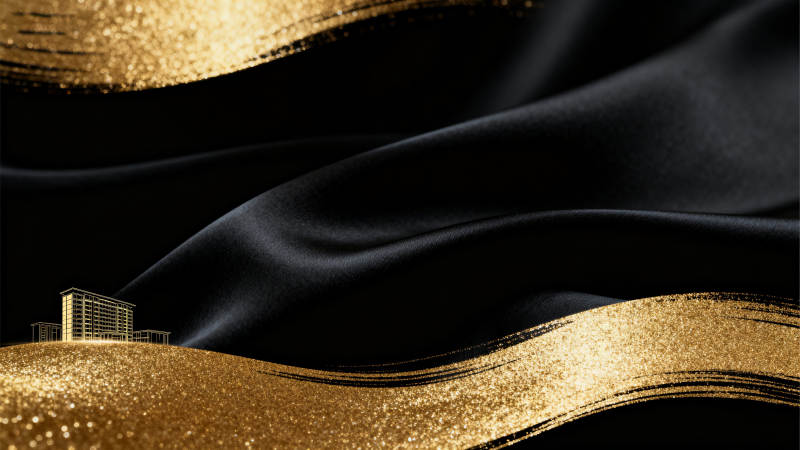 黑金背景建筑宣传图图片