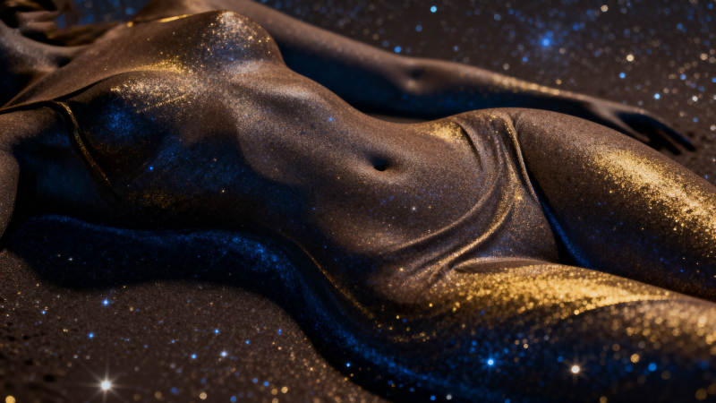 星空人体艺术抽象图片