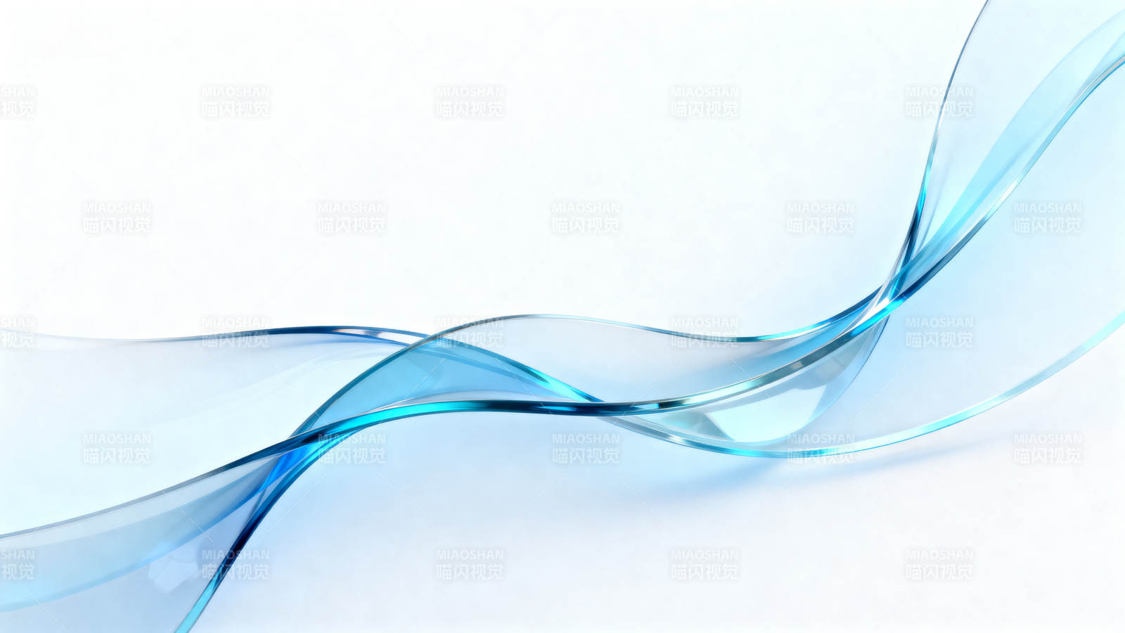 蓝色抽象波浪背景设计图片