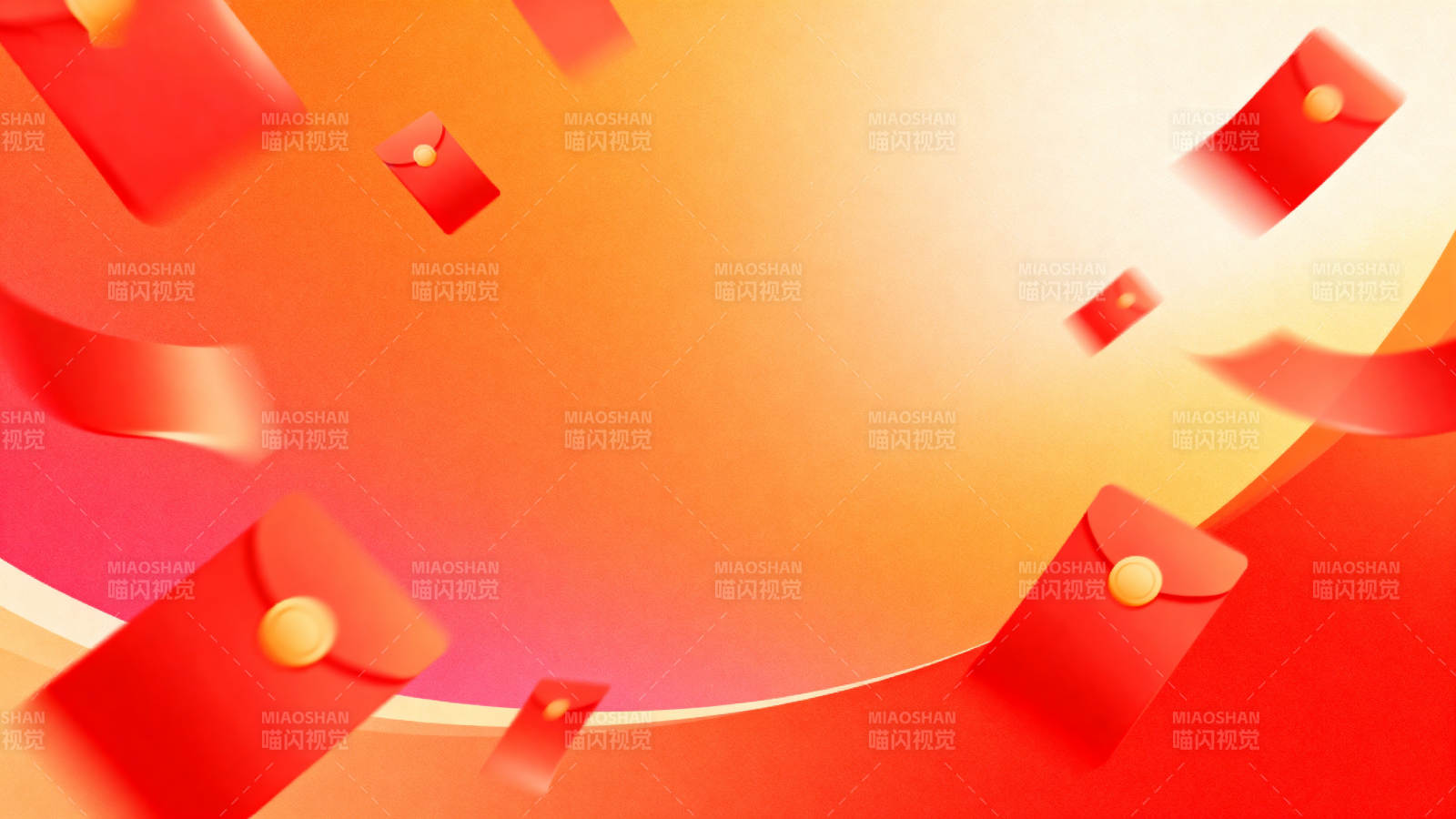 红包飞舞喜庆背景图片