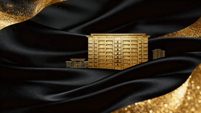 黑金建筑艺术设计图片