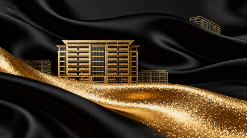 黑金建筑艺术设计图片