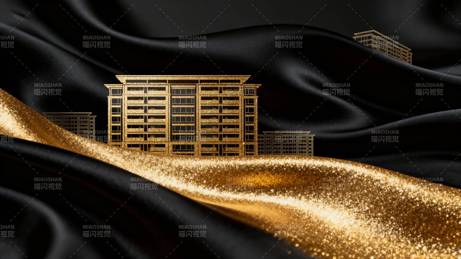 黑金建筑艺术设计图片