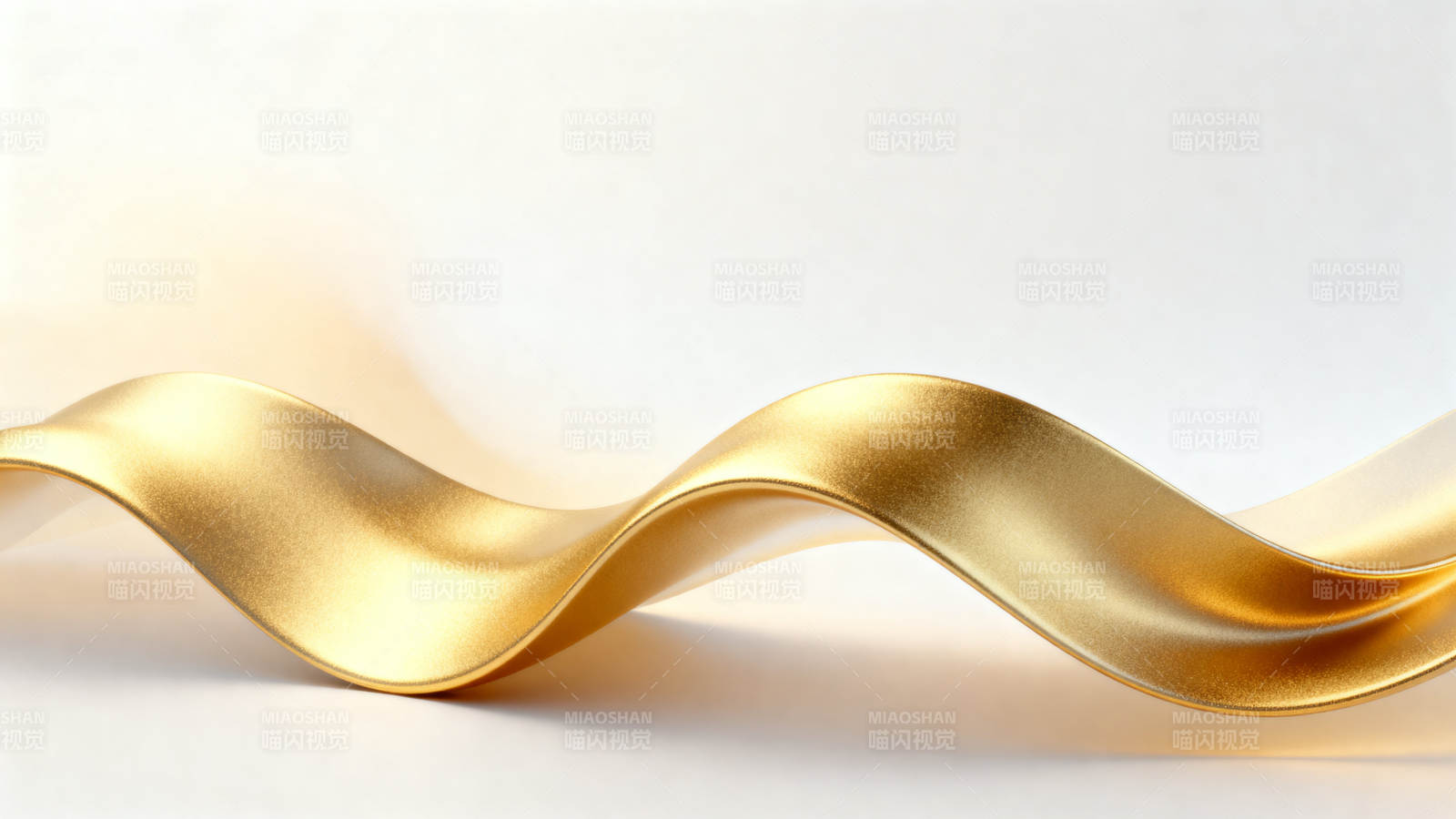 金色波浪抽象艺术背景图片