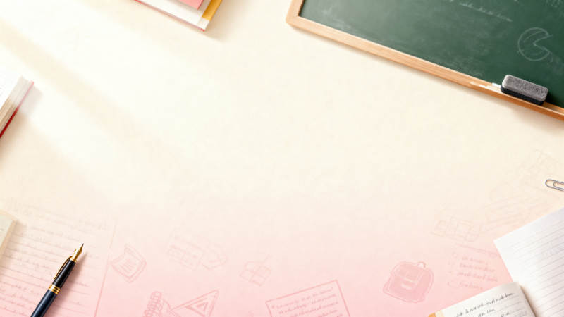 学习桌上的文具与书籍图片