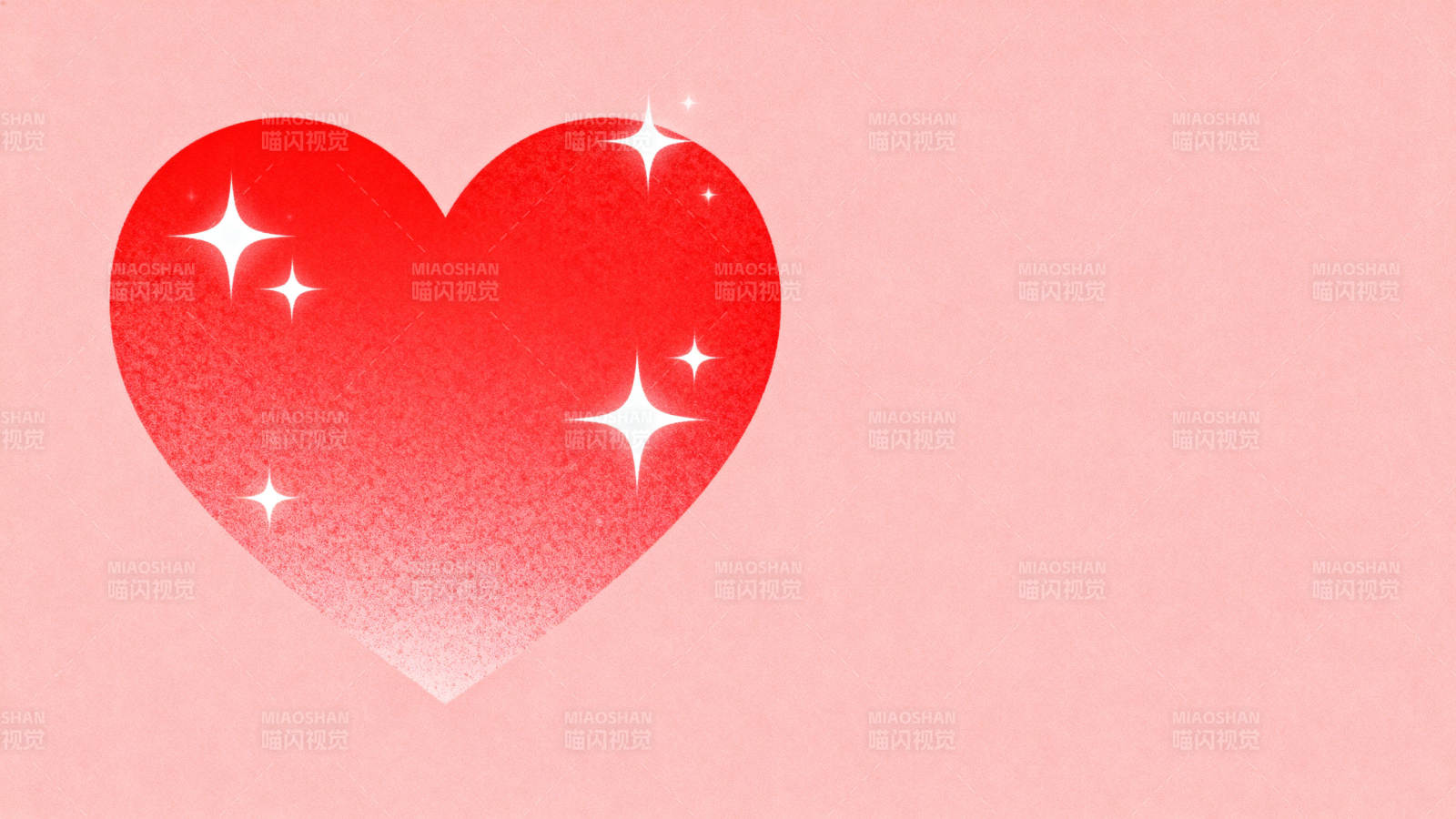 红色爱心渐变背景图片