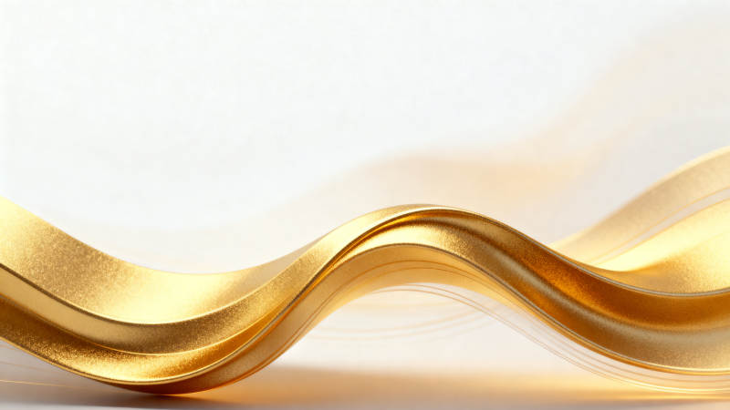金色波浪抽象背景设计图片