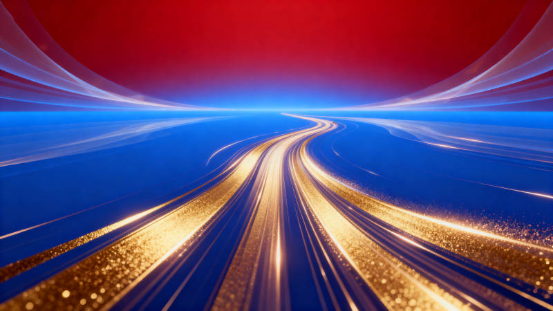 金色光束抽象背景图片