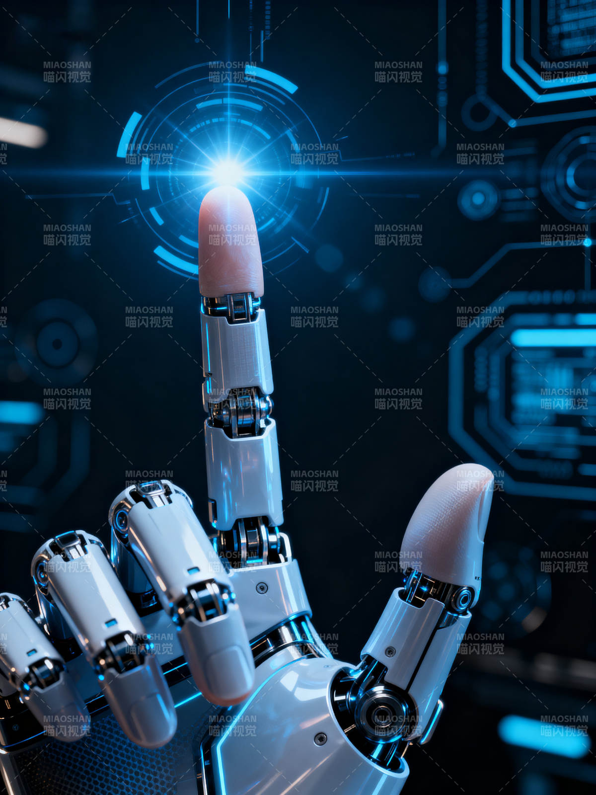 机器人触碰科技界面图片