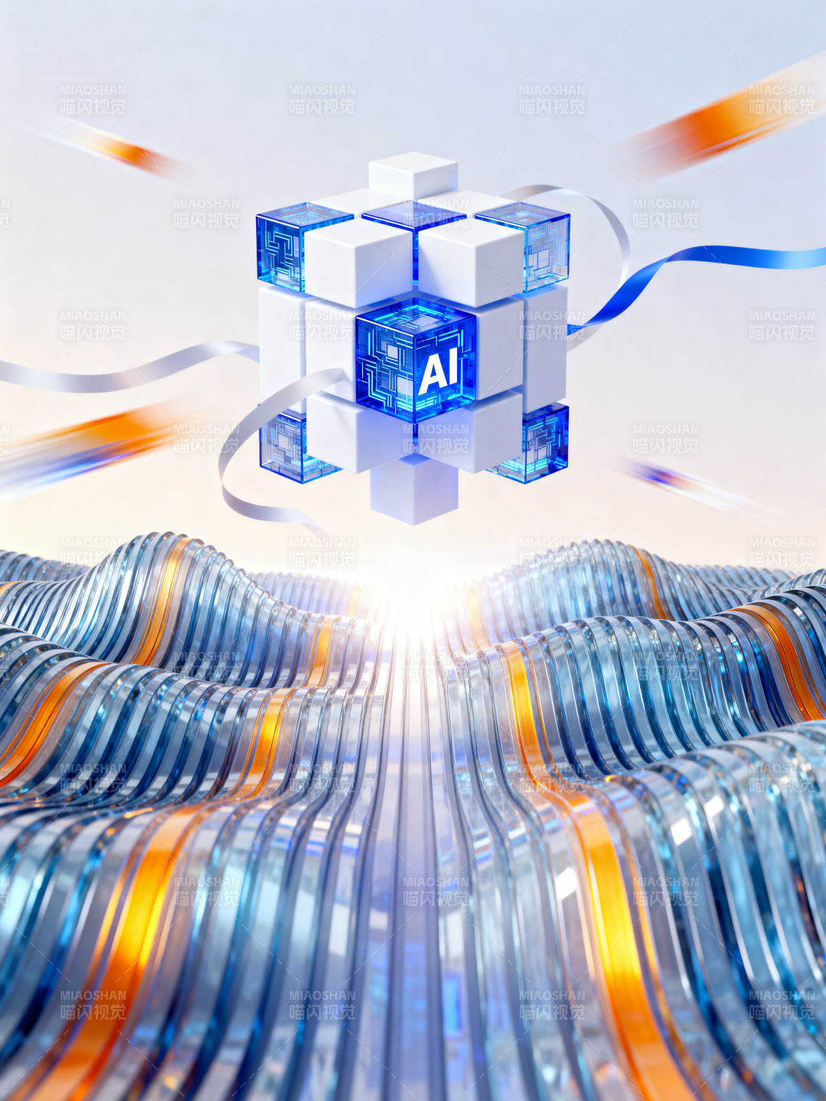 人工智能科技魔方创新图片
