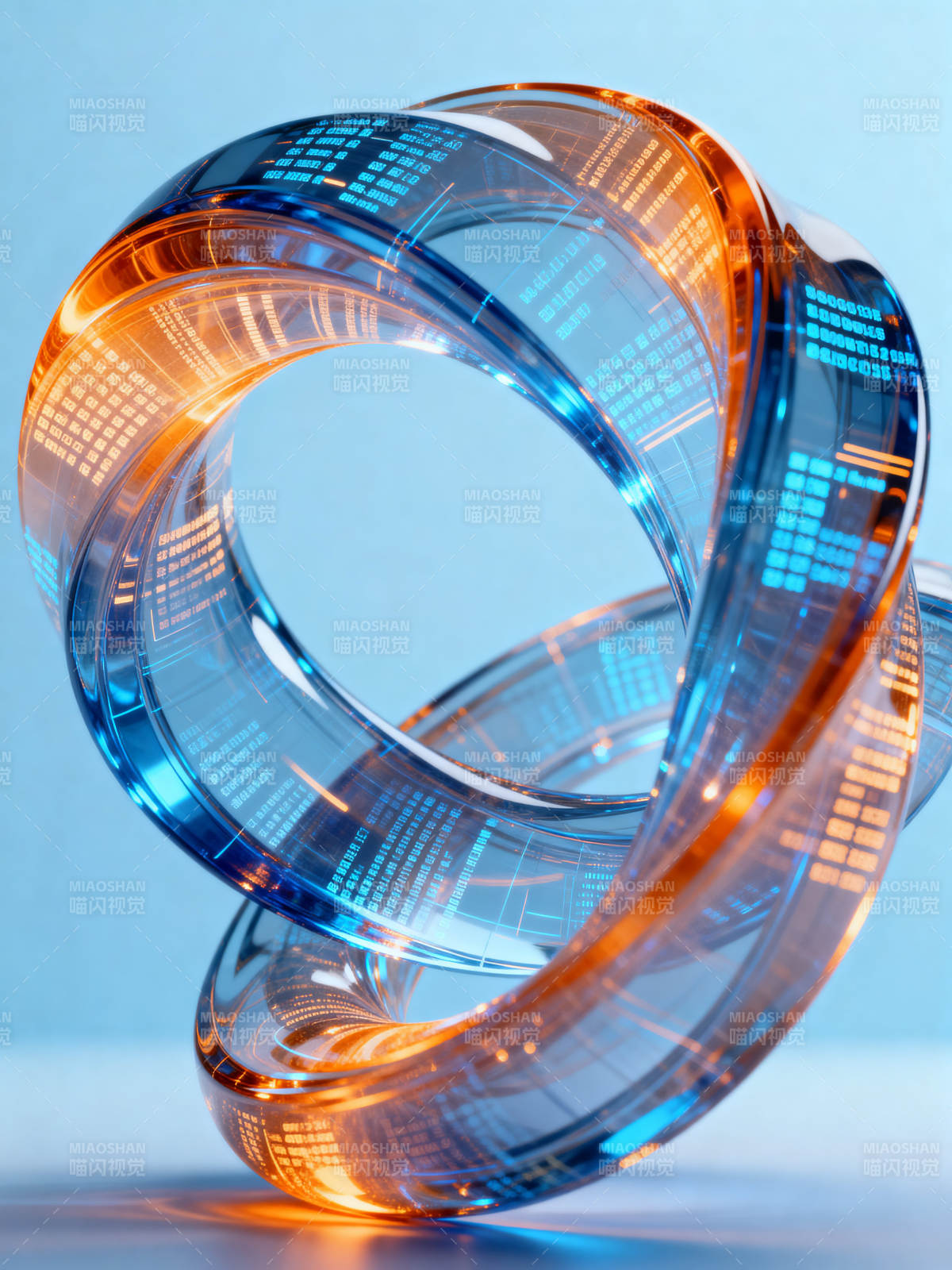 科技感数据环形结构图片
