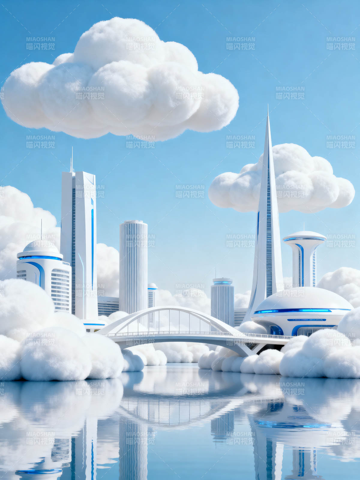 云中未来城科幻建筑图片