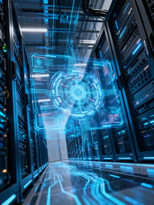 数据中心科技服务器机房图片