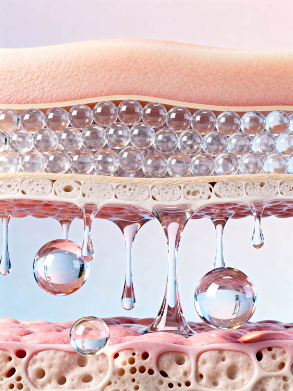 皮肤结构保湿示意图图片