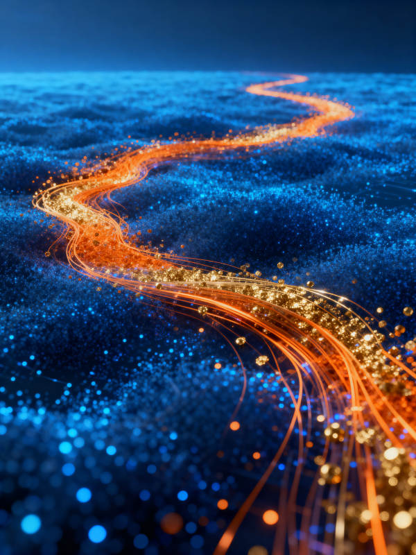 科技感数据流抽象背景图片