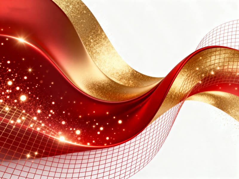 红金抽象波浪背景设计图片