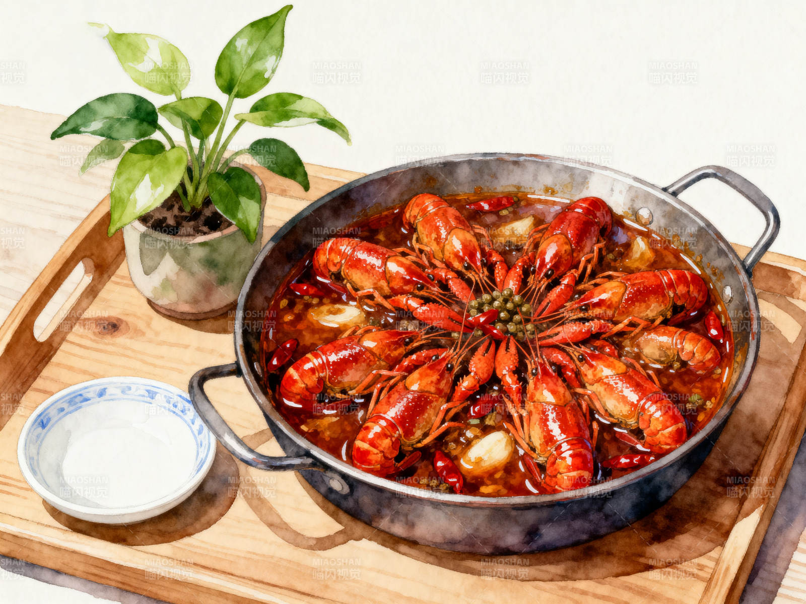 麻辣小龙虾美味火锅图片