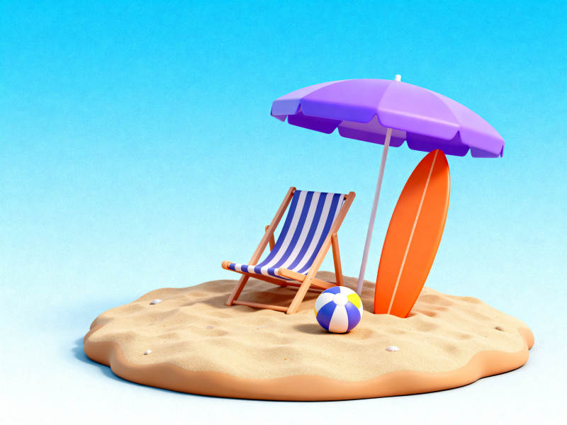 沙滩休闲夏日度假小岛图片