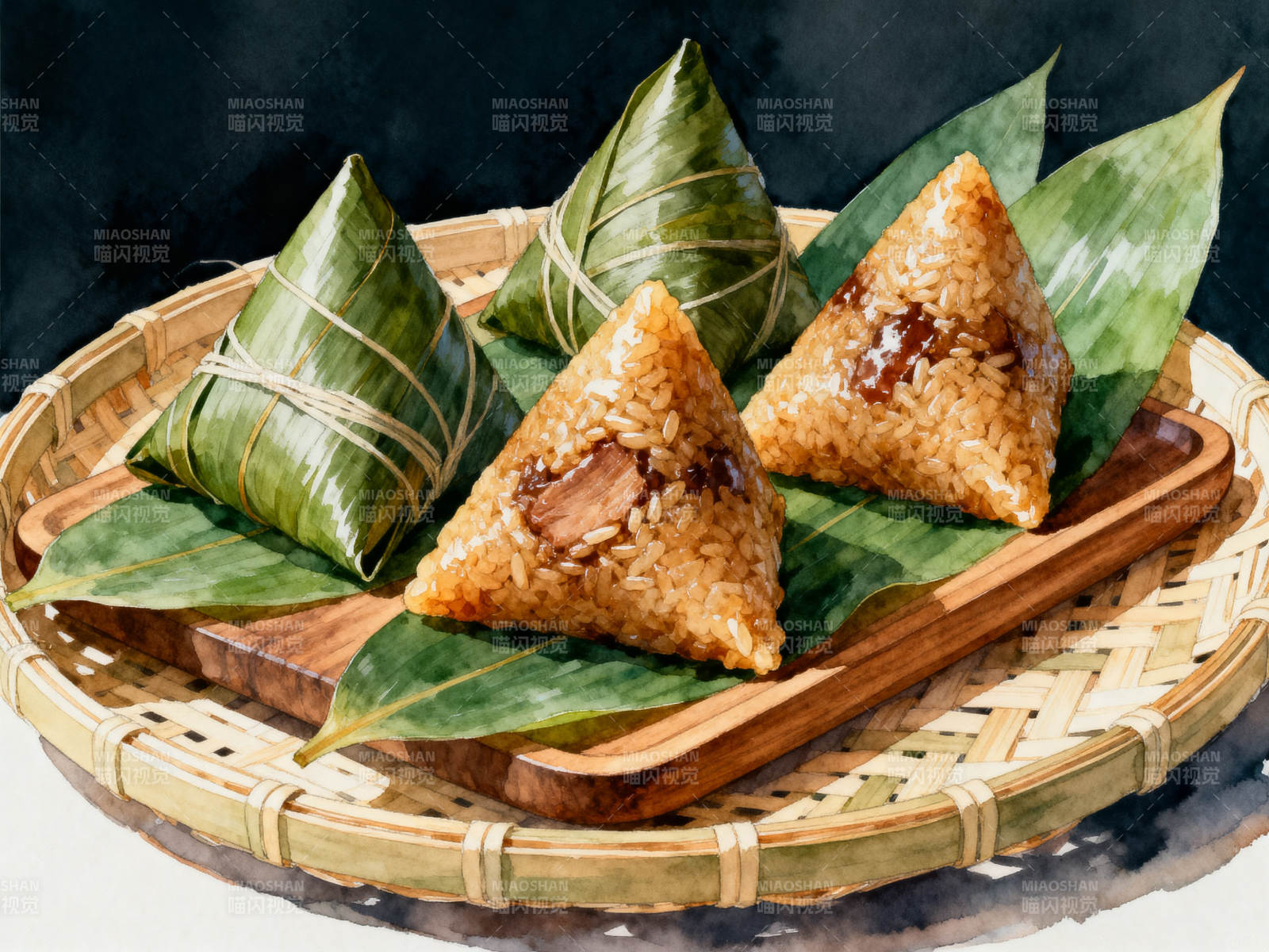 端午节传统美食粽子图片