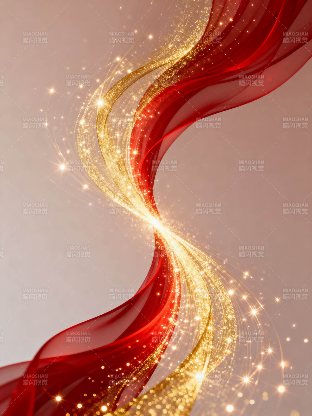 红金光效流动抽象背景图片