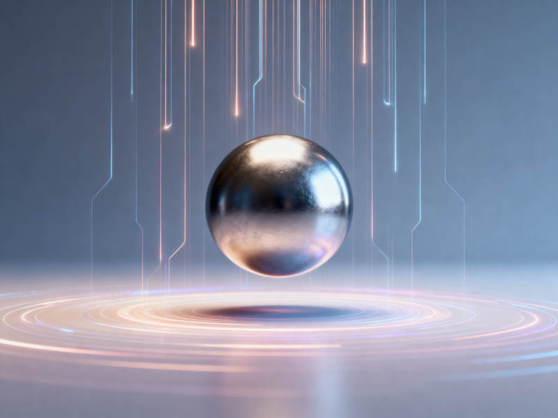科技金属球与光效图片