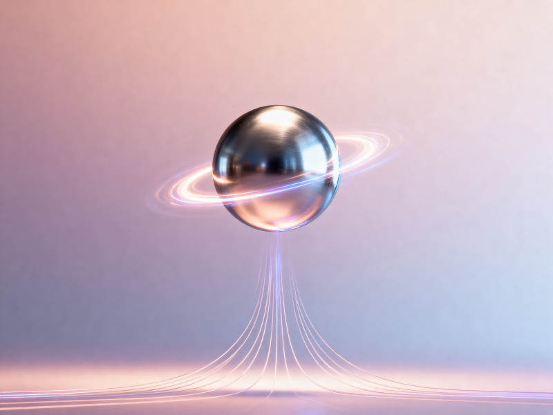 金属球悬浮能量场图片