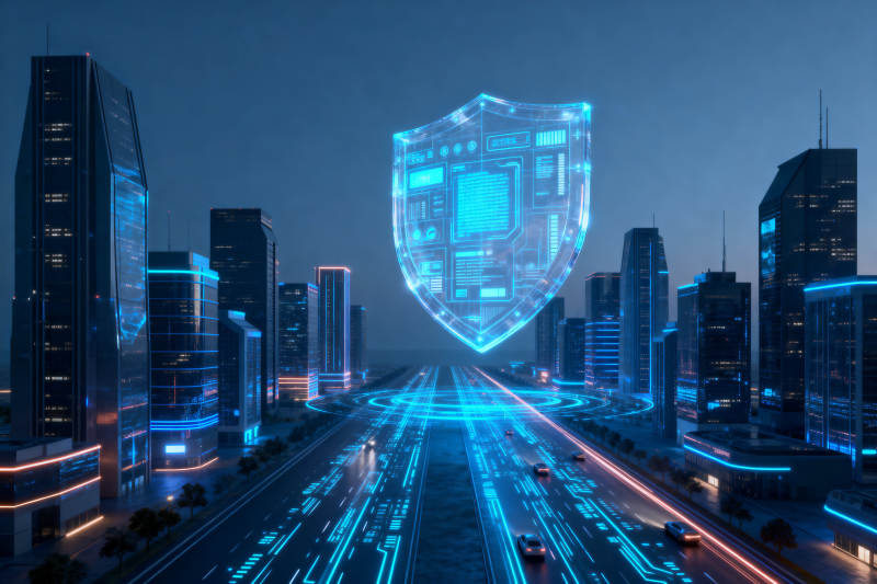 智慧城市网络安全防护图片