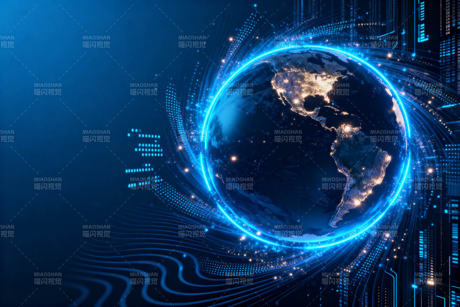 地球科技数字网络图片