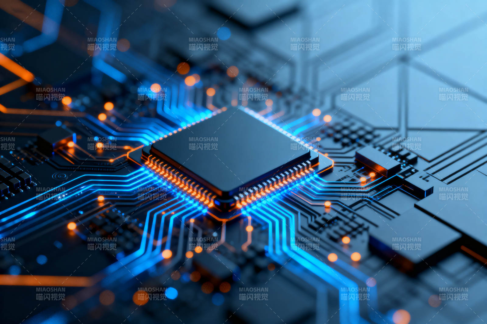 芯片电路科技感特写图片