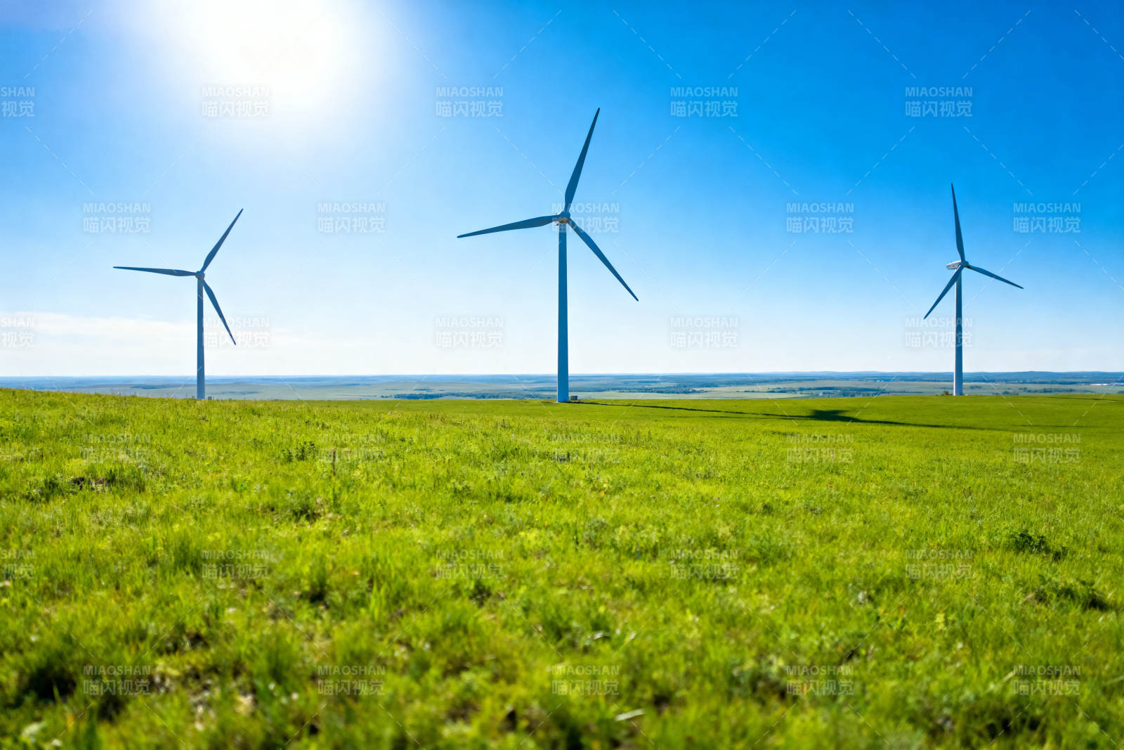 风力发电机绿色能源图片
