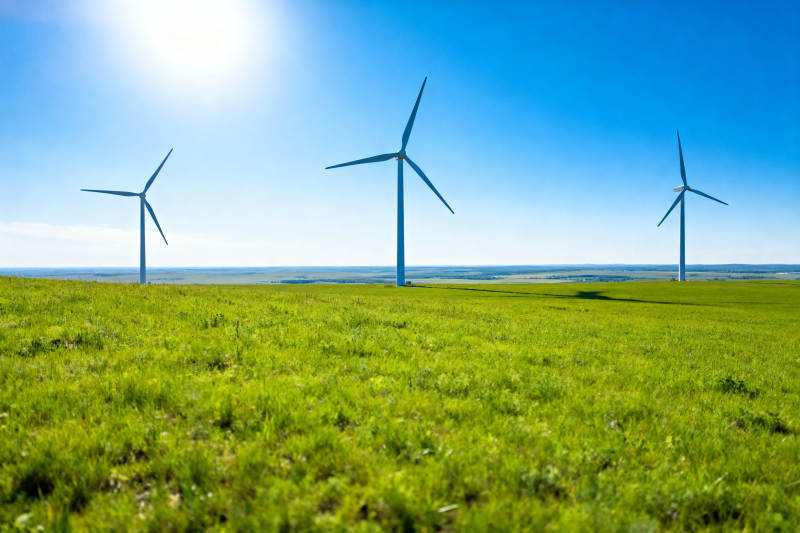 风力发电机绿色能源图片