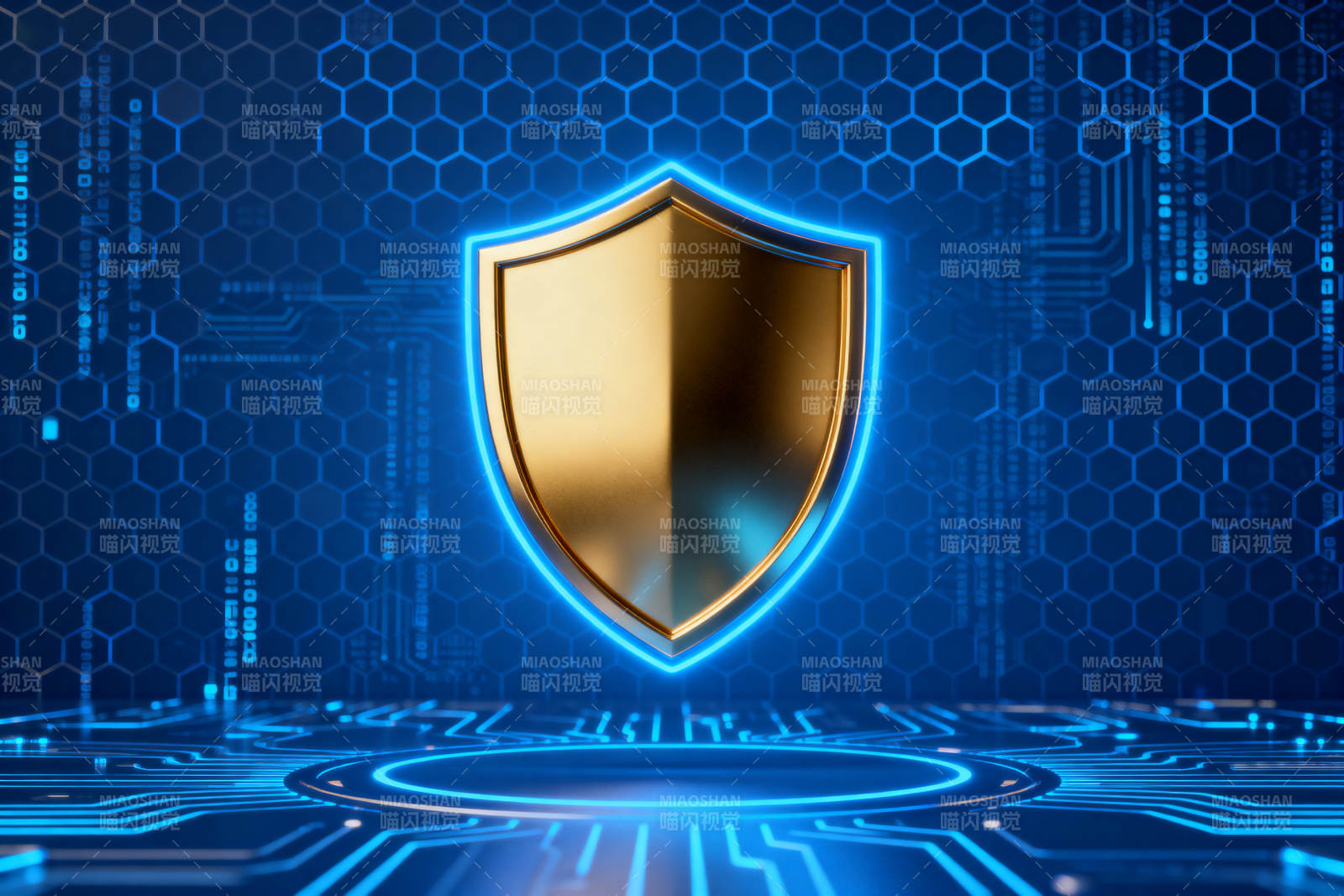 科技盾牌网络安全图片
