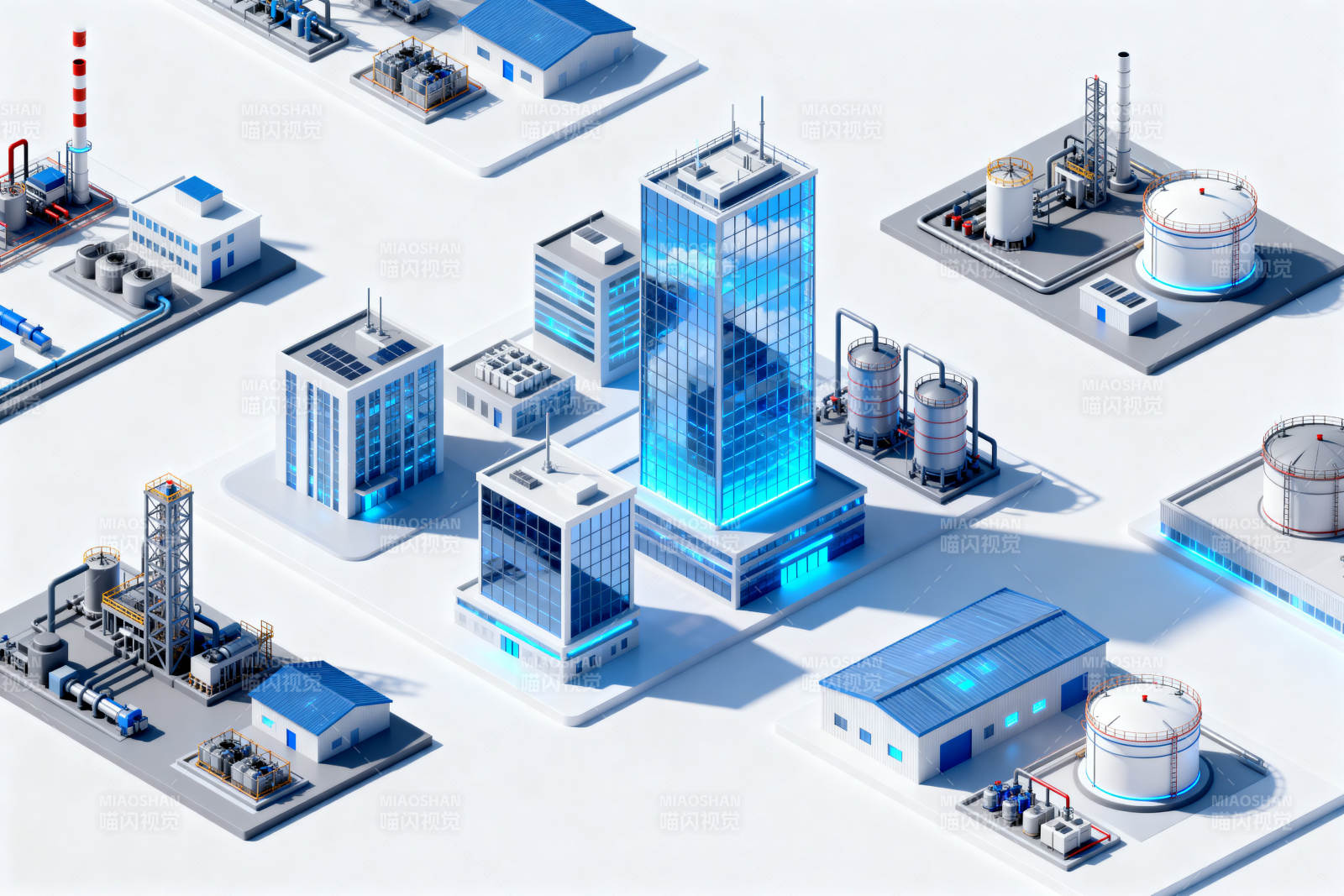 工业建筑与科技设施模型图片