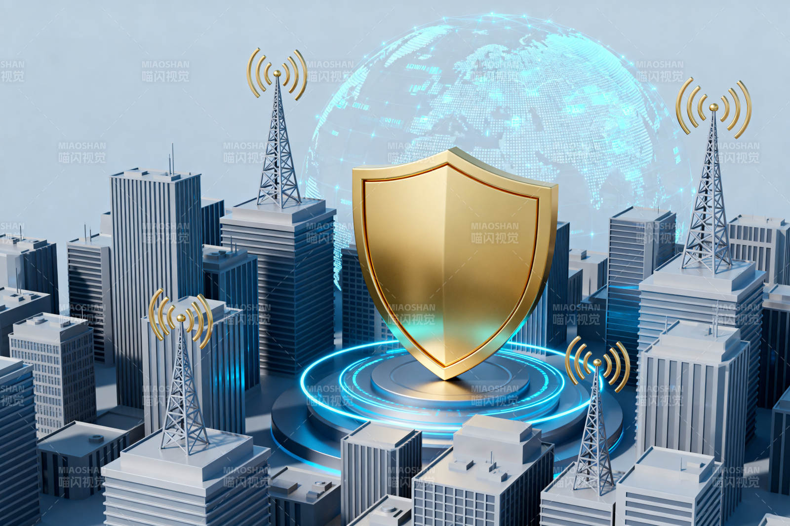 城市网络安全防护图片