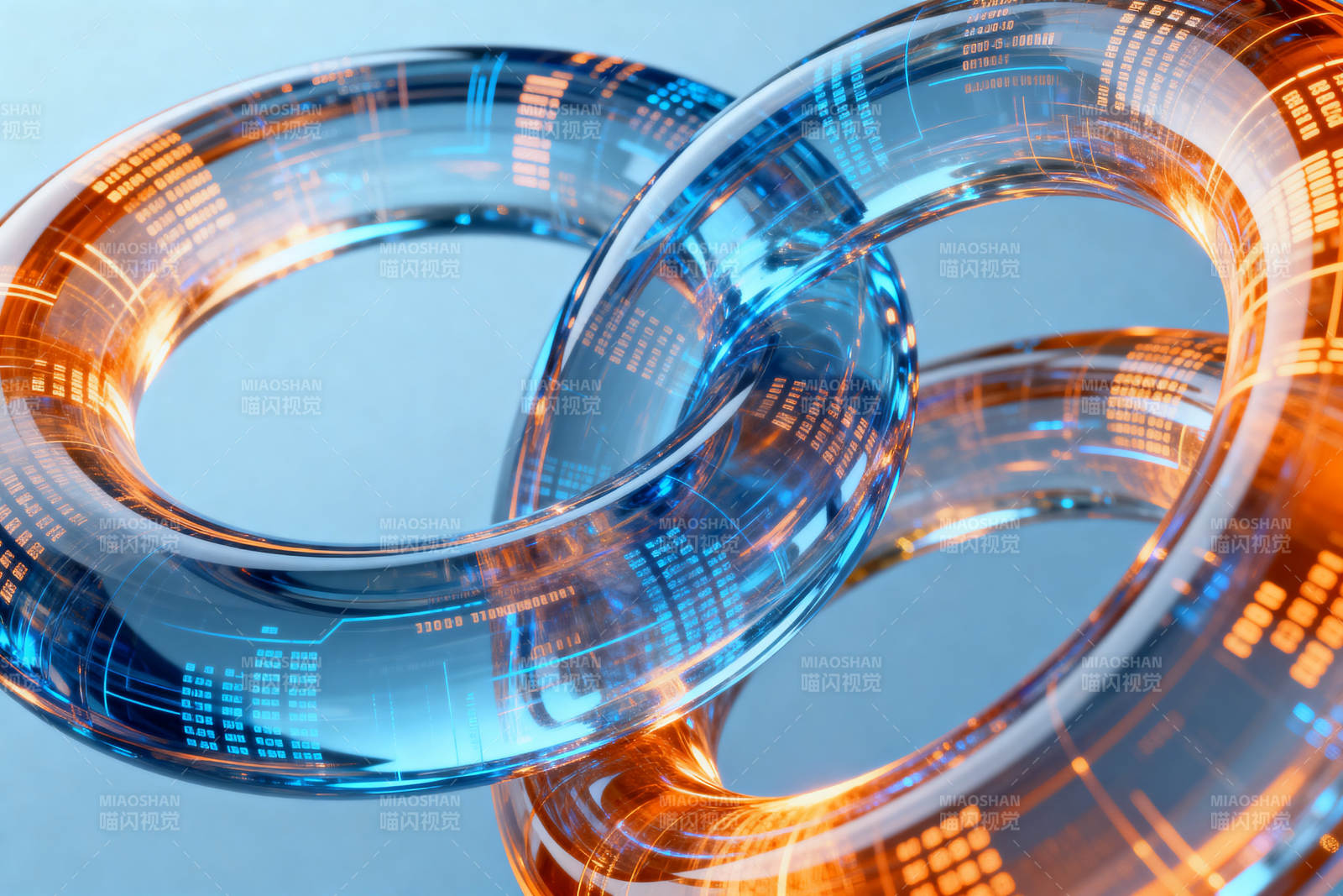 科技环链数字纽带图片