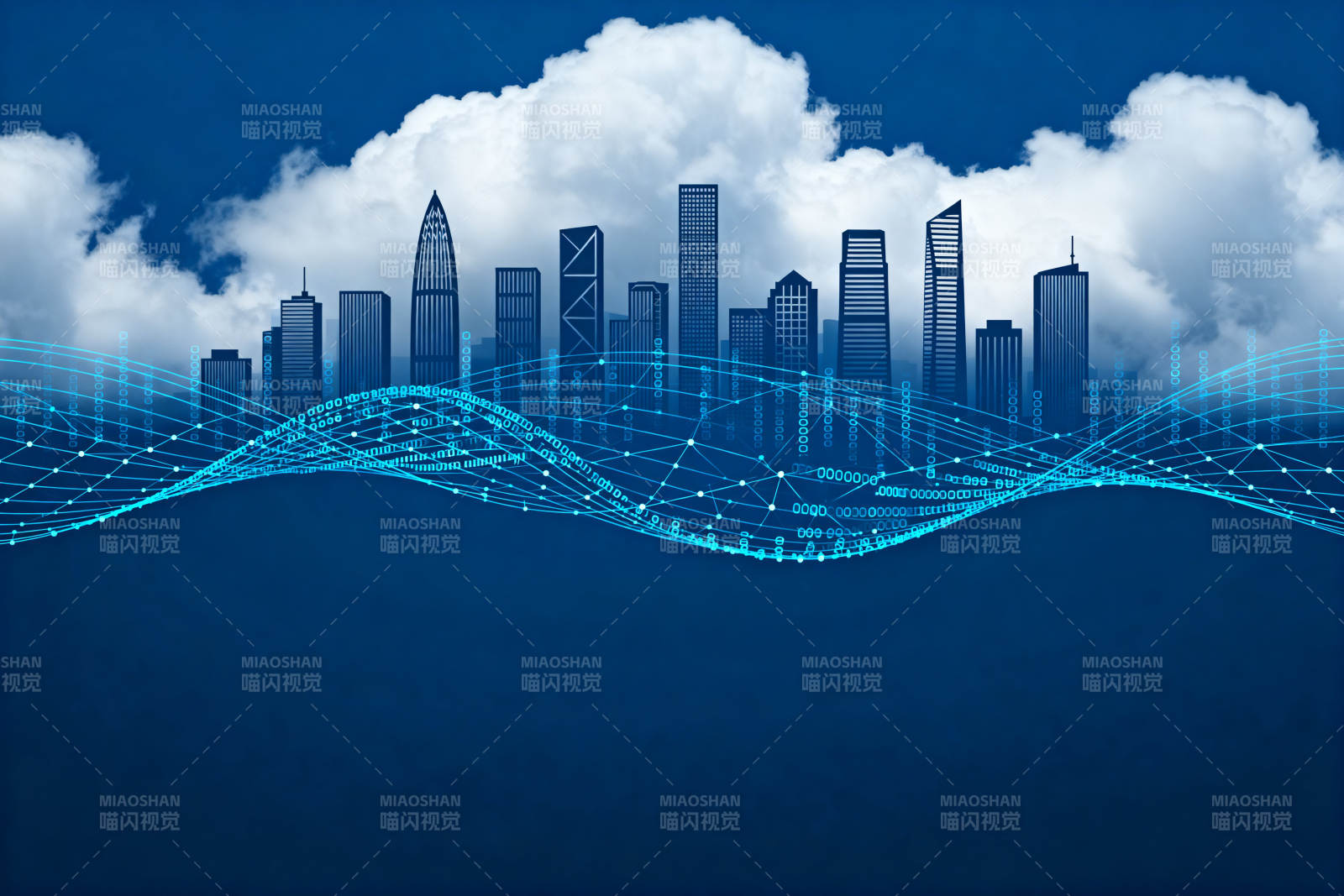 智慧城市科技背景图片