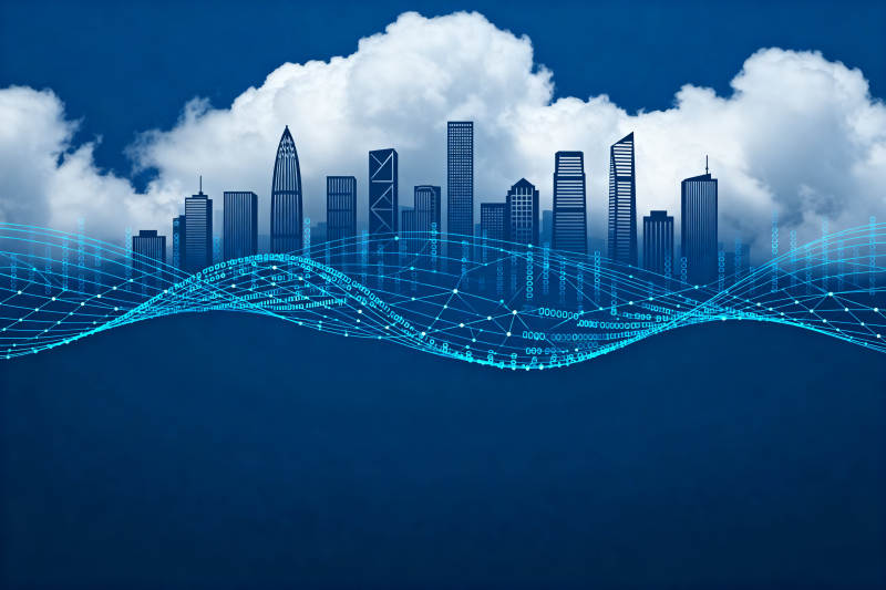 智慧城市科技背景图片