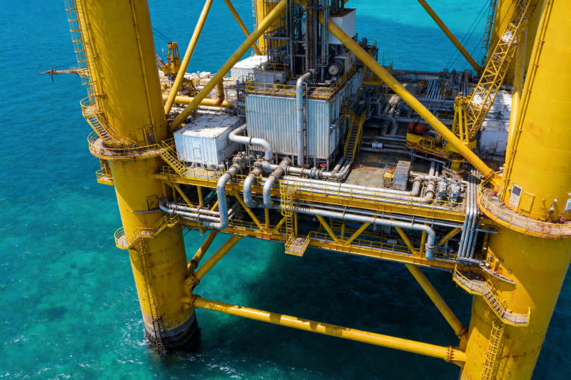 海洋石油钻井平台结构图片