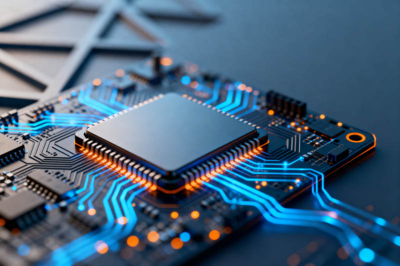 芯片电路科技感特写图片