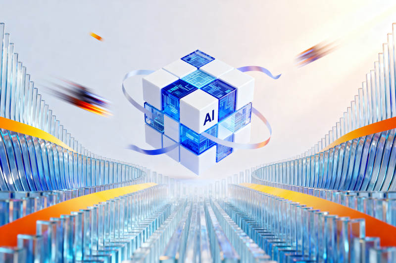 人工智能科技魔方创新图片