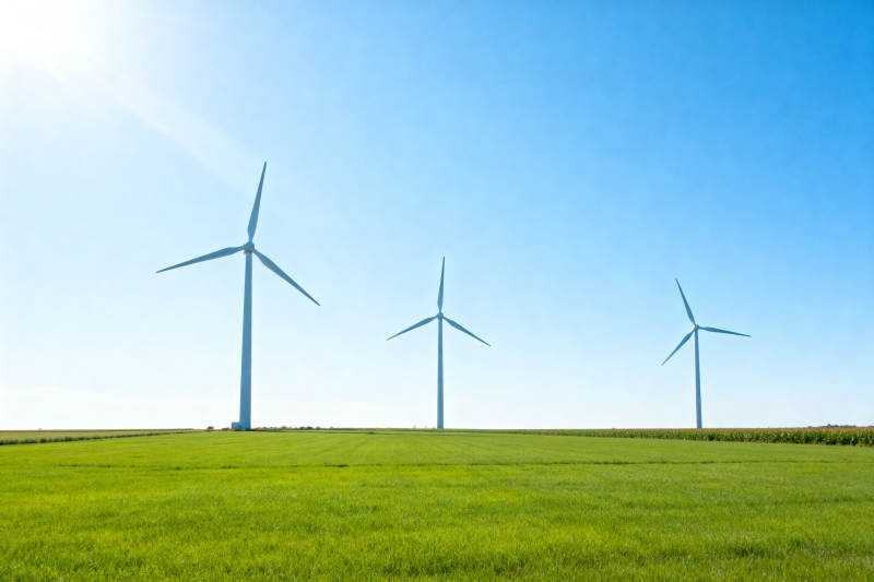 风力发电机绿色能源图片