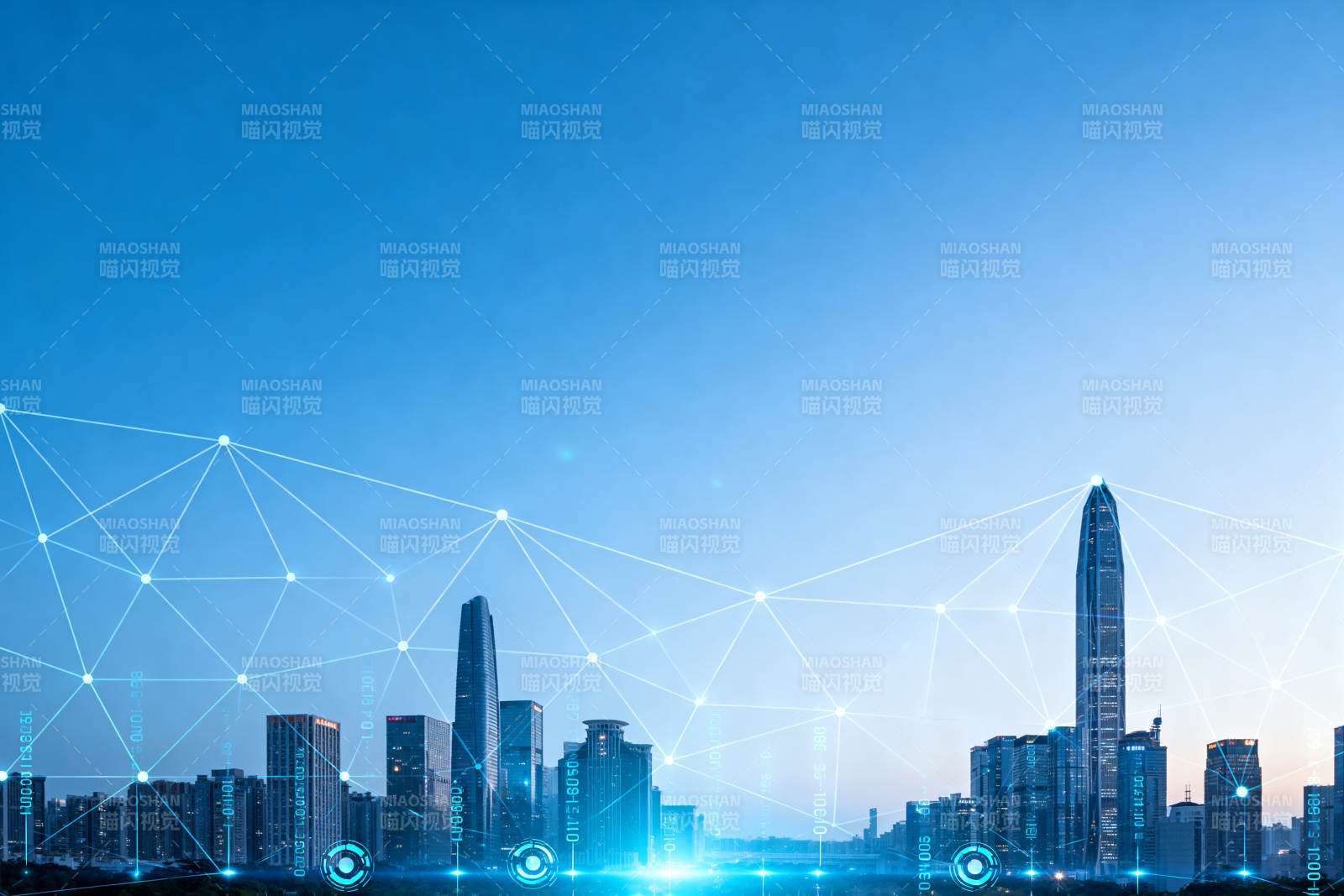 智慧城市科技网络图片