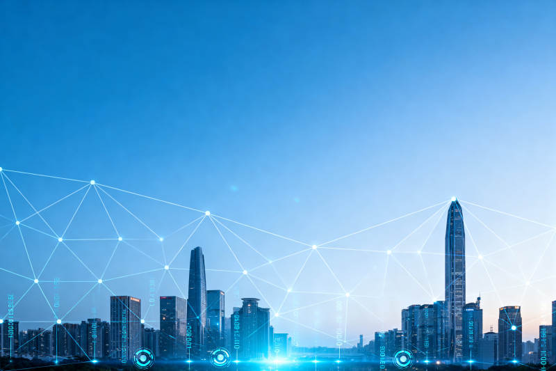 智慧城市科技网络图片