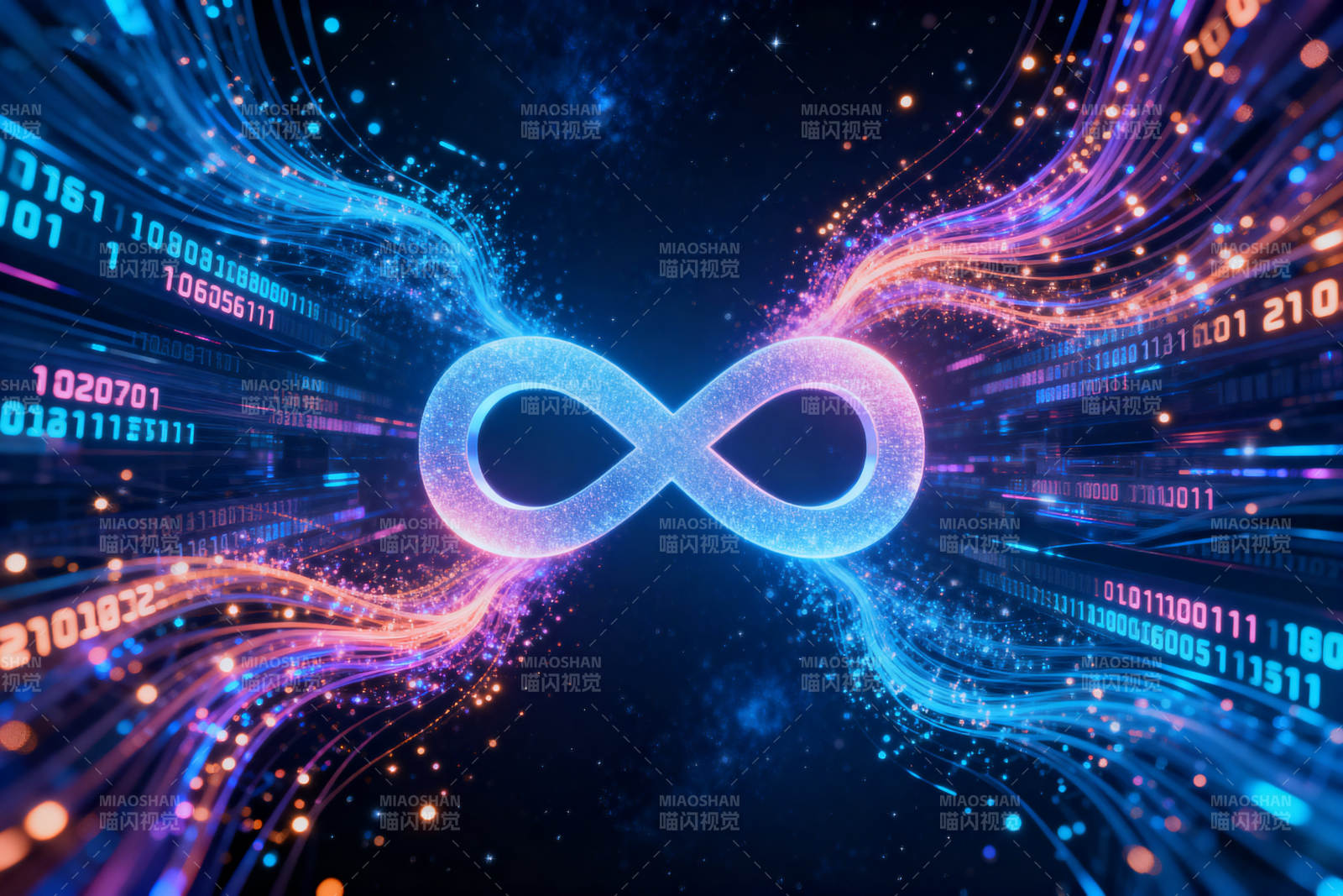 无限符号与数字流图片