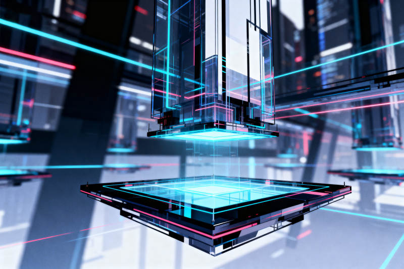 赛博朋克科技空间图片