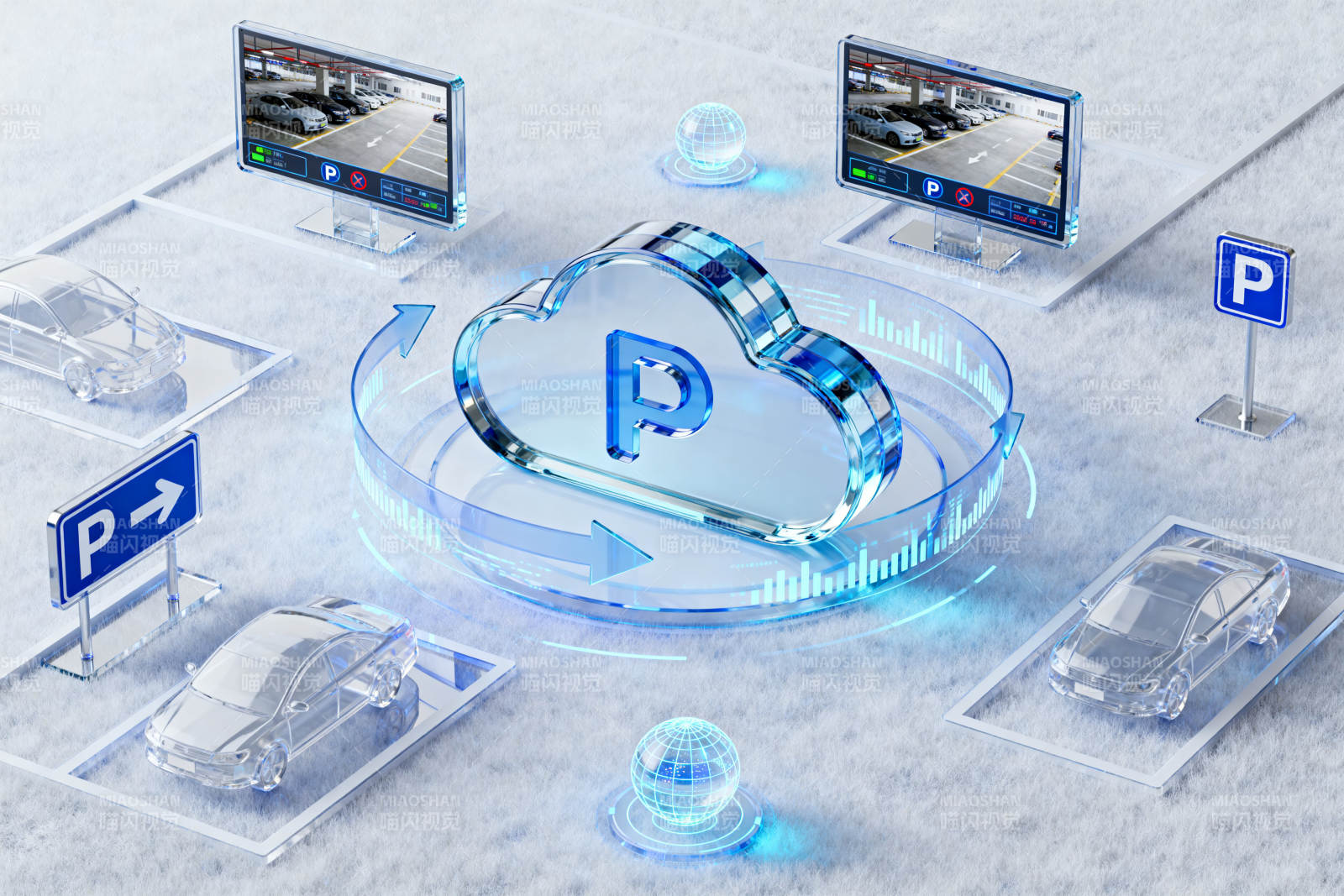 智能停车系统云服务图片