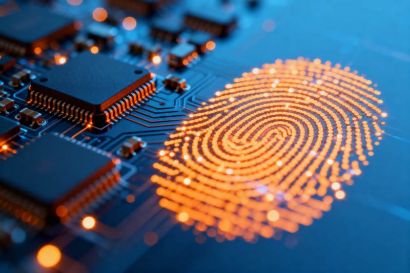 指纹识别科技电路图片