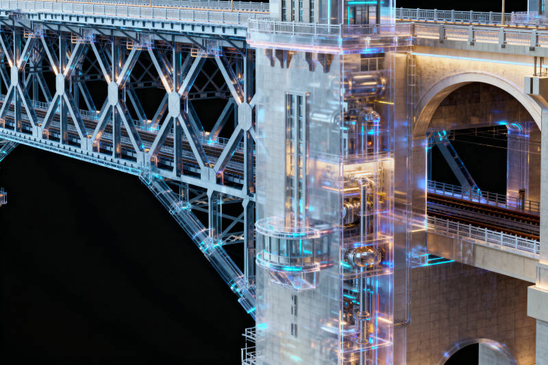 大桥内部结构科技展示图片