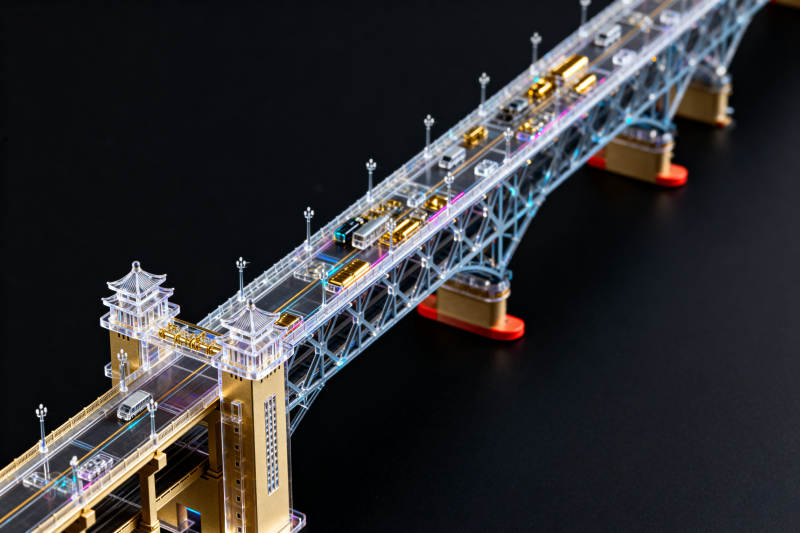 南京长江大桥模型展示图片