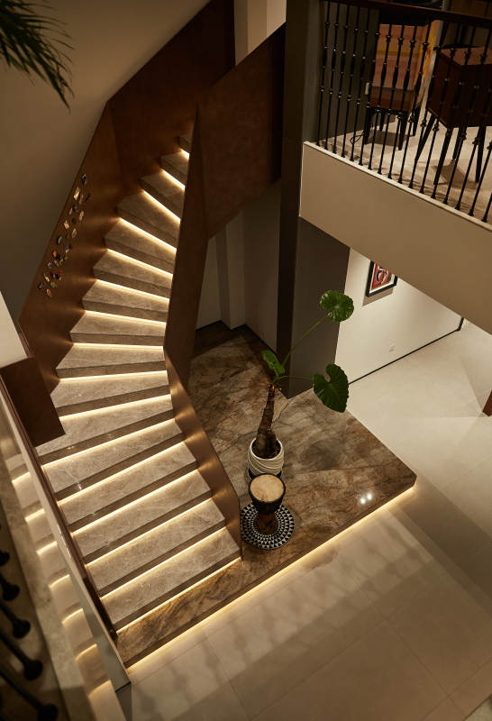 现代楼梯光影设计图片
